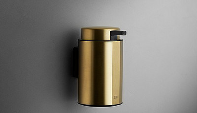 Reframe Soap dispenser, wall-mounted | Brass